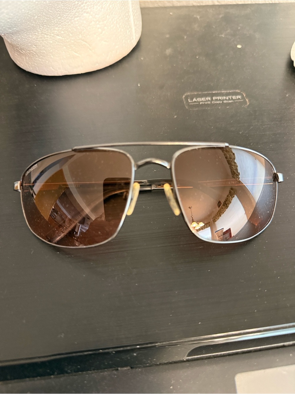 Serengeti modugno amber lens gunmetal frame